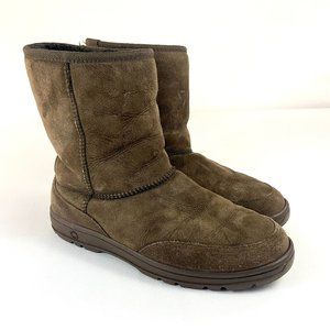 Ugg Australia Women’s Brown Short Boots 5225 Shearling Sheepskin Size 10
